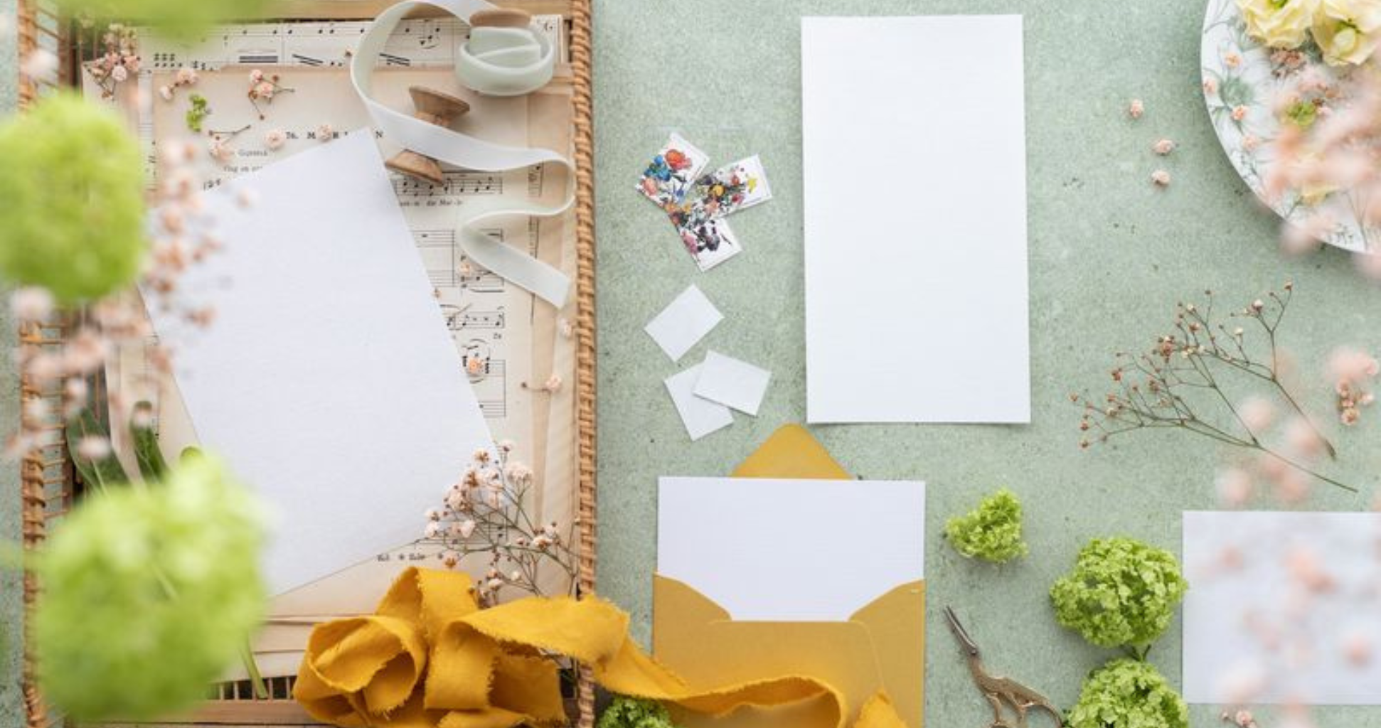 הזמנת חתונה מעוצבת בהשראת סגנון טבעי ורומנטי