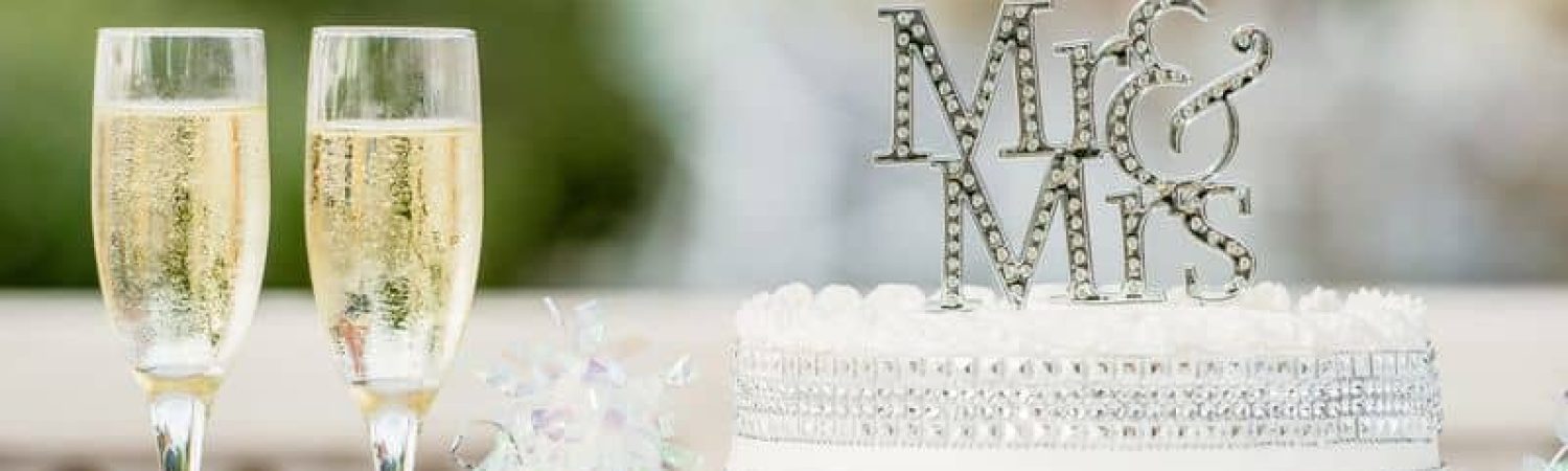עוגת חתונה – Mrs & Mr Mr & Mrs