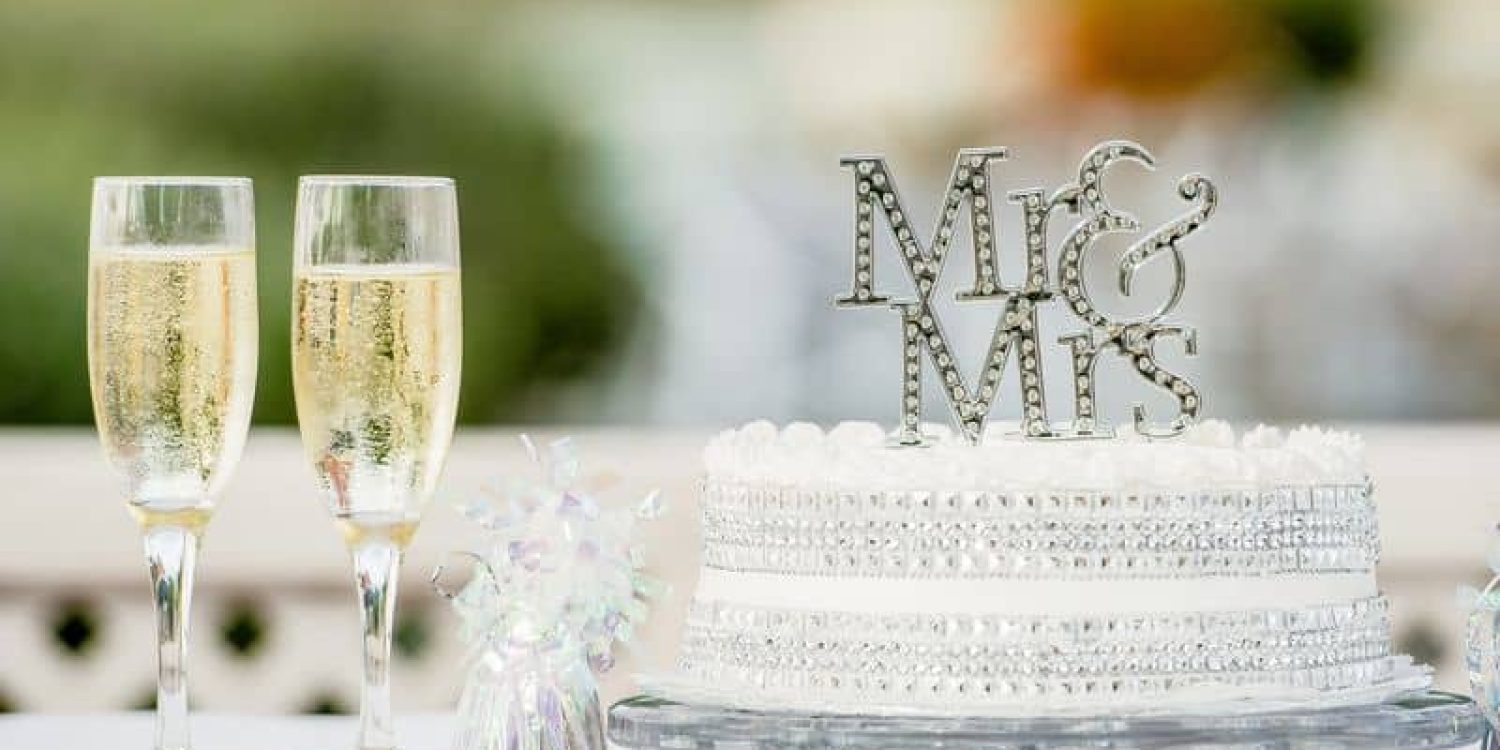 עוגת חתונה – Mrs & Mr Mr & Mrs